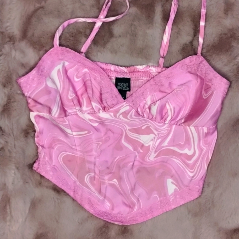 Cami lace crop top